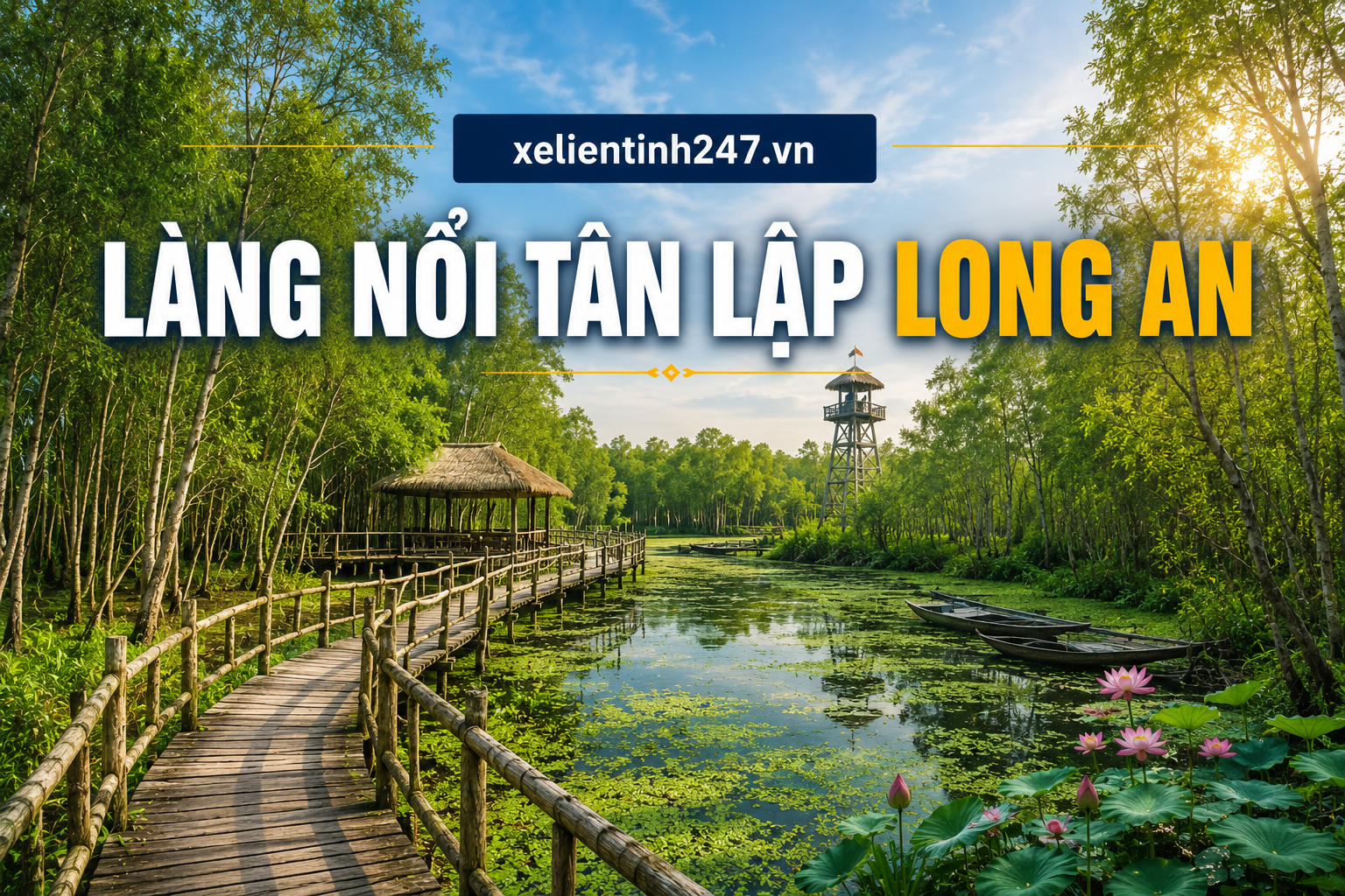 Ảnh minh họa Làng nổi Tân Lập Long An