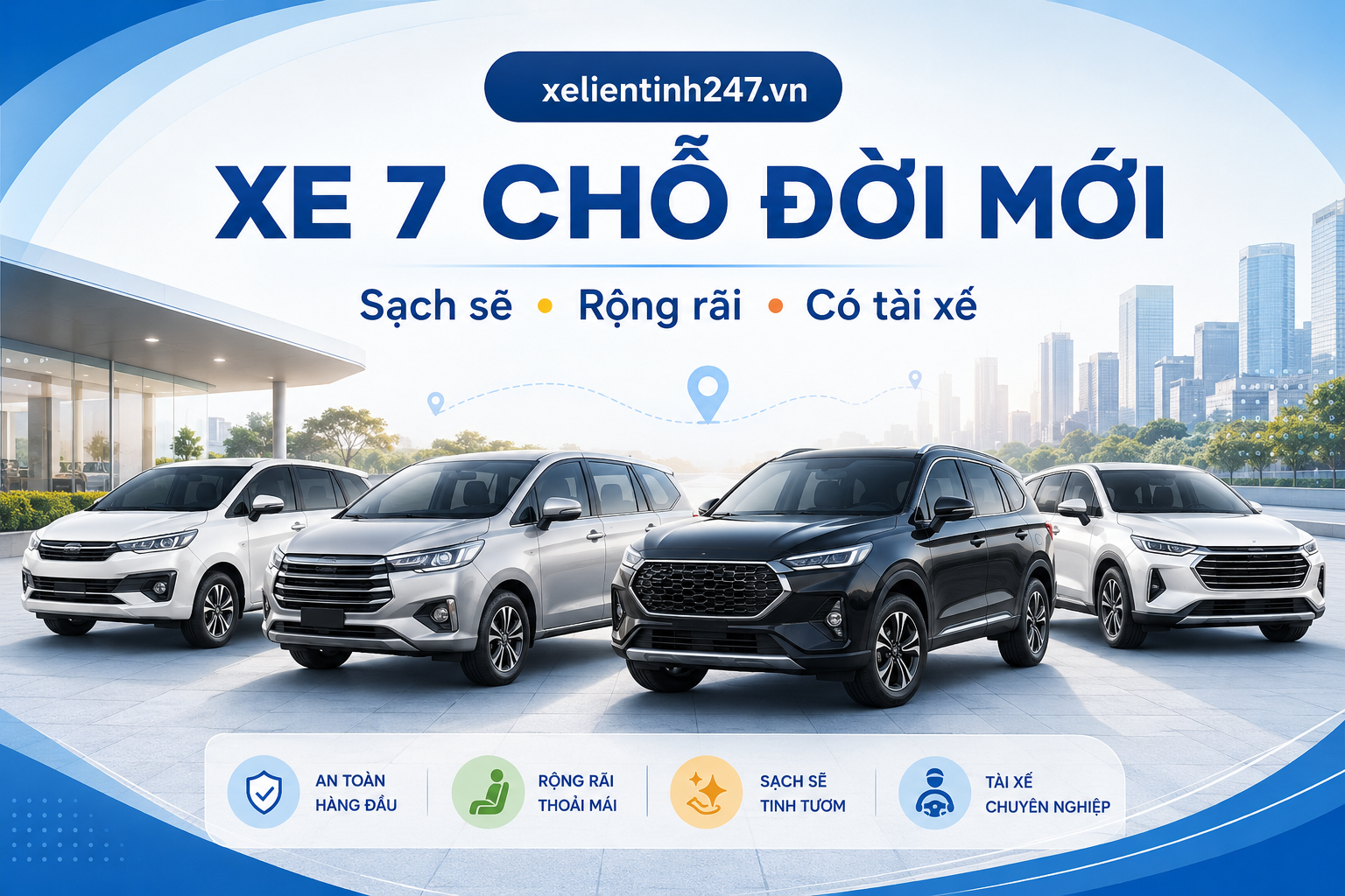 Các dòng xe 7 chỗ đời mới phù hợp cho gia đình, du lịch và công tác.