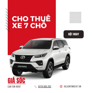 Cho Thuê Xe 7 Chỗ Giá Rẻ Tại TP.HCM - Xe Đời Mới, Uy Tín