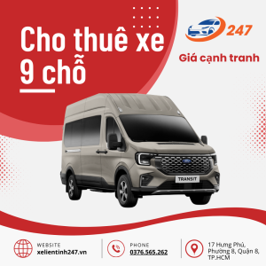 Thuê xe 9 chỗ có lái xe Giá Rẻ Tại TP.HCM - 5 Lợi Ích Tuyệt Vời