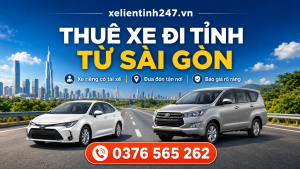 Dịch vụ thuê xe đi tỉnh từ Sài Gòn, xe riêng có tài xế, đưa đón tận nơi.