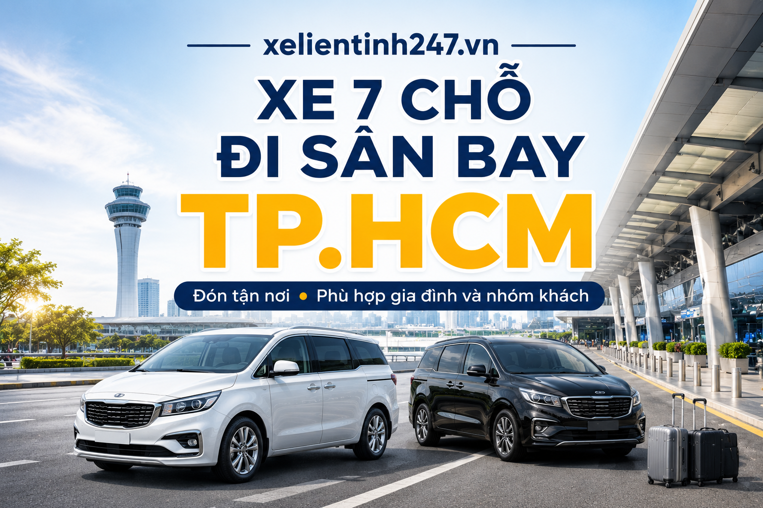 Cho thuê xe 7 chỗ TP.HCM đi sân bay Tân Sơn Nhất