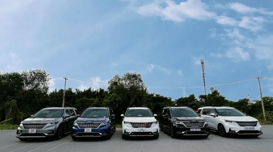 Đội xe của Xe Liên Tỉnh 247 phục vụ tuyến thuê xe Sài Gòn đi Long An