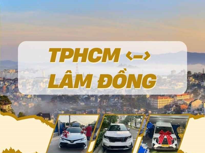 Khách hàng bốc hành lý lên xe thuê Sài Gòn đi Lâm Đồng của Xe Liên Tỉnh 247