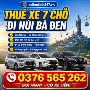 thuê xe 7 chỗ đi núi bà đen