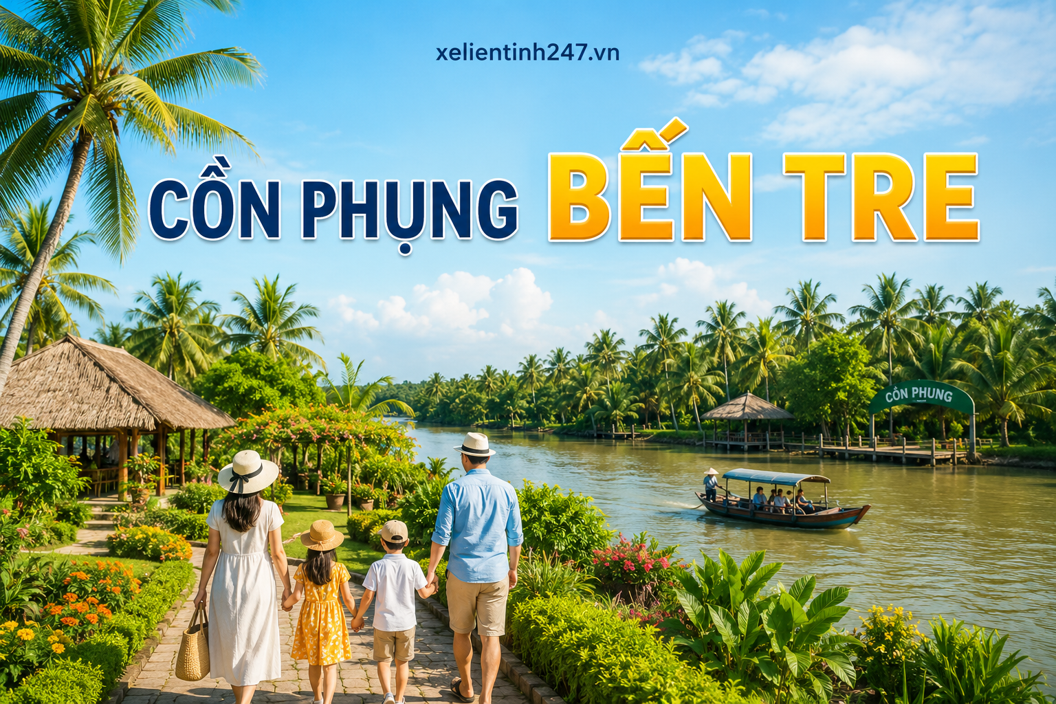 Cồn Phụng Bến Tre, điểm du lịch sinh thái nổi bật khi thuê xe đi Bến Tre