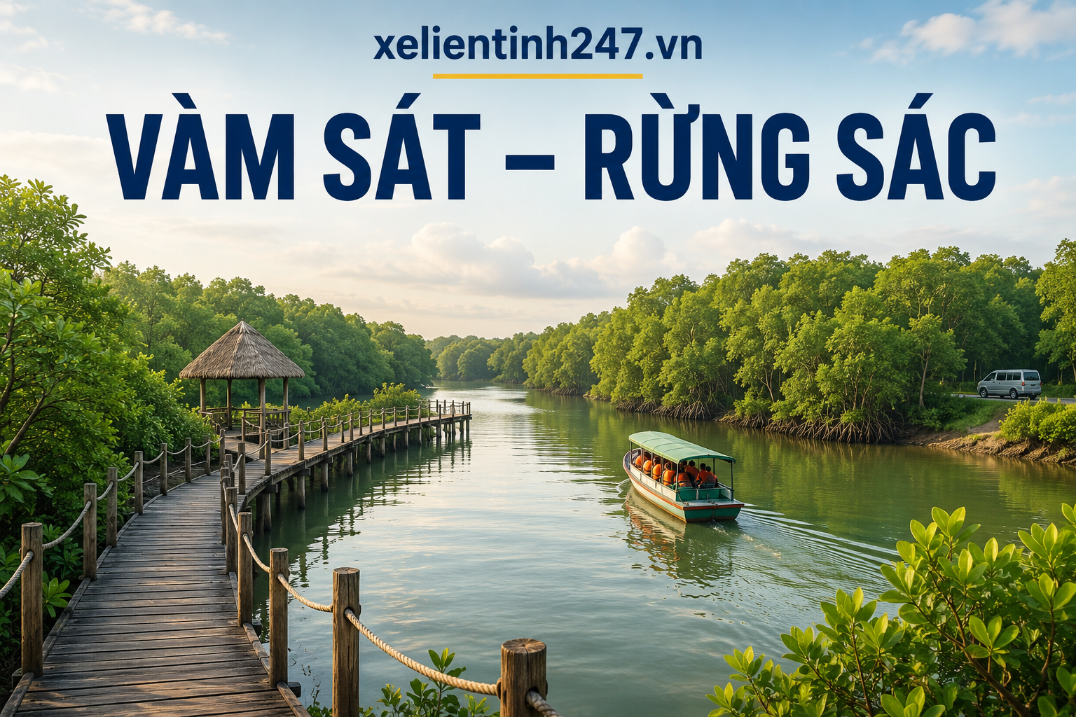 Ảnh minh họa Vàm Sát – Rừng Sác Cần Giờ.