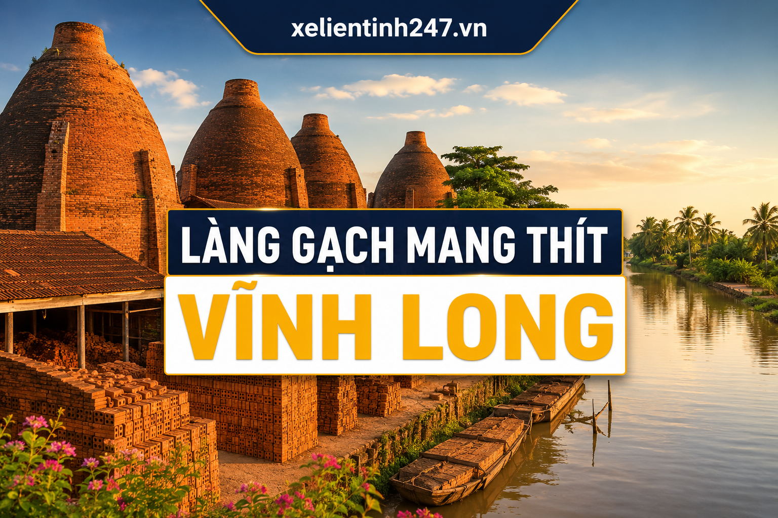 Ảnh minh họa làng gạch Mang Thít Vĩnh Long