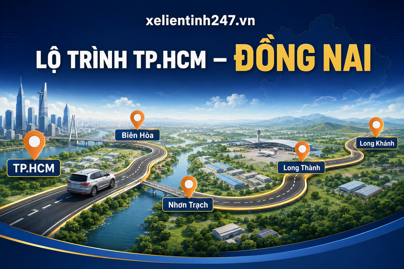 Lộ trình thuê xe 7 chỗ từ TP.HCM đi Đồng Nai