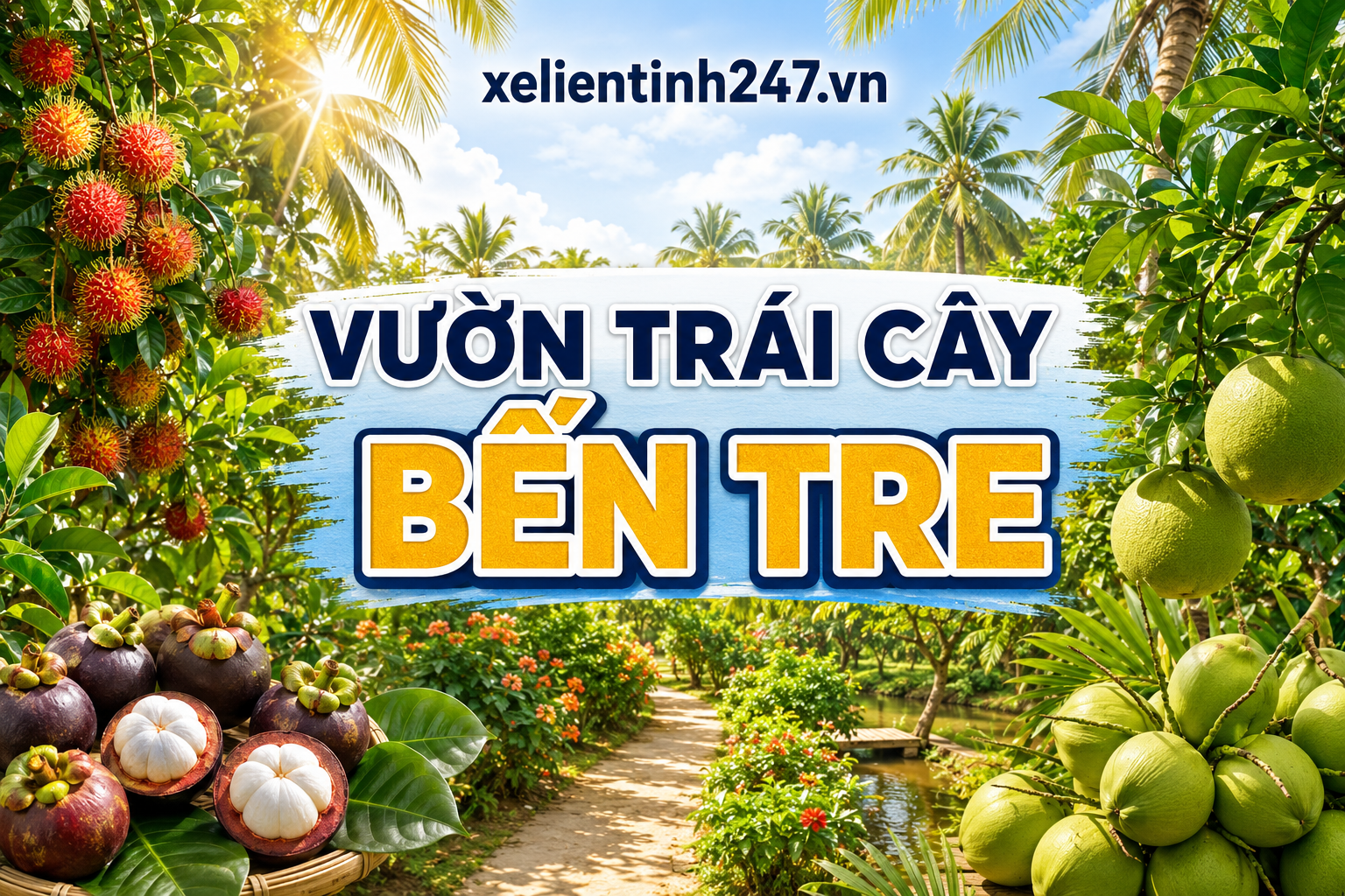 Vườn trái cây Bến Tre, điểm tham quan miệt vườn nổi bật