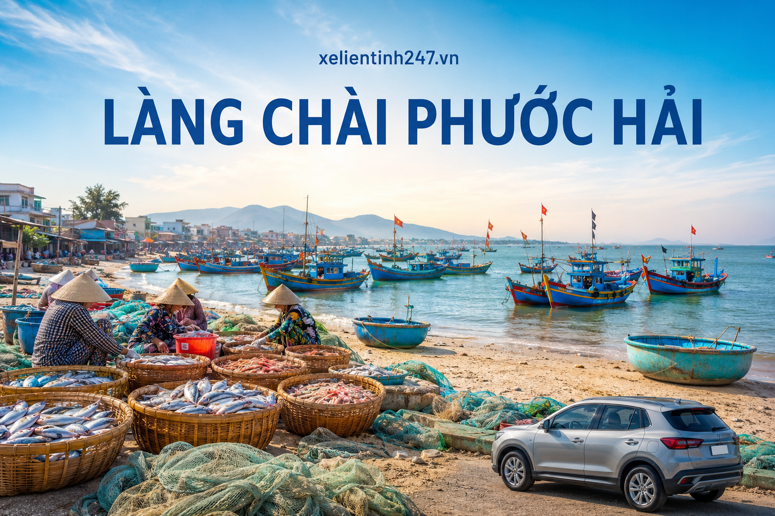 Làng chài Phước Hải phù hợp để ăn hải sản và trải nghiệm không khí biển địa phương.