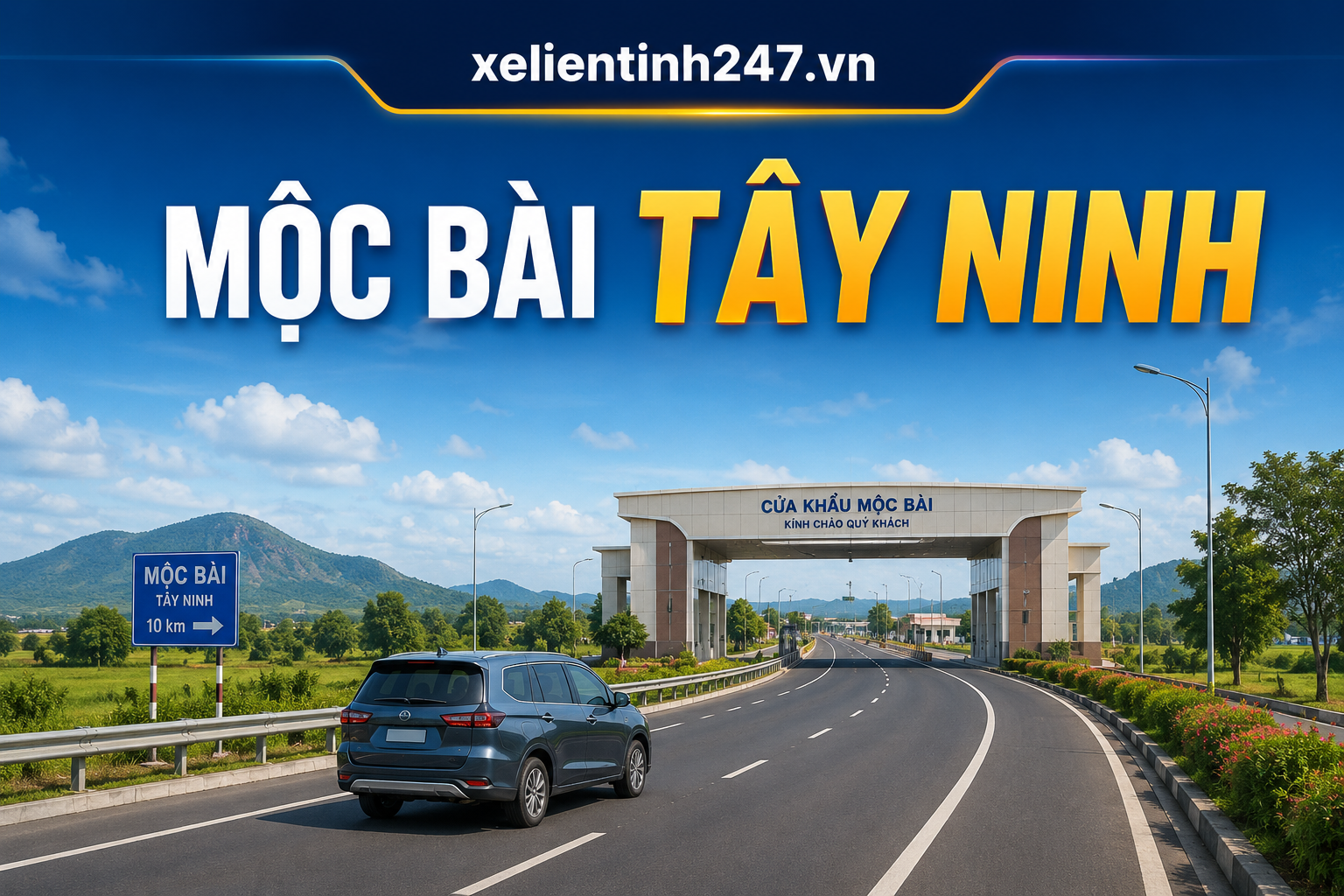 Mộc Bài Tây Ninh, tuyến thuê xe 7 chỗ đi cửa khẩu