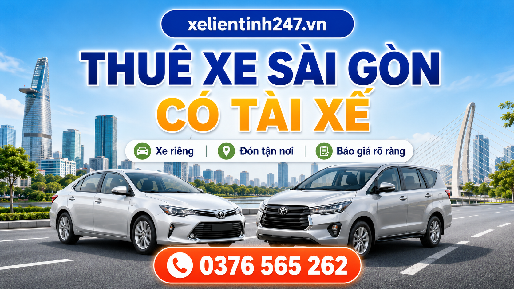 Thuê xe Sài Gòn có tài xế đưa đón tận nơi
