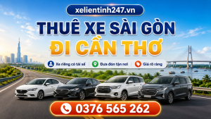 Dịch vụ thuê xe Sài Gòn đi Cần Thơ bằng xe riêng có tài xế, đưa đón tận nơi theo lịch trình.