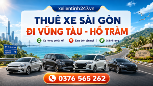 Dịch vụ thuê xe Sài Gòn đi Vũng Tàu, Hồ Tràm bằng xe riêng có tài xế, đưa đón tận nơi theo lịch trình.