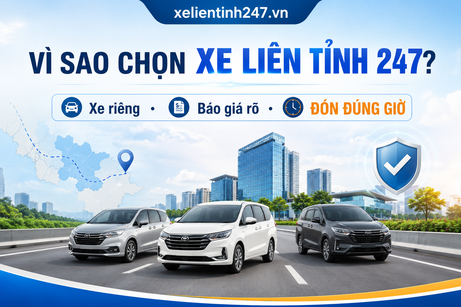 Xe Liên Tỉnh 247 cho thuê xe đưa đón sân bay Tân Sơn Nhất