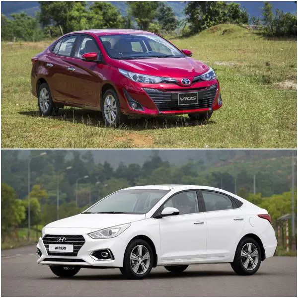 Nên thuê xe 4 chỗ Toyota Vios hay Hyundai Accent