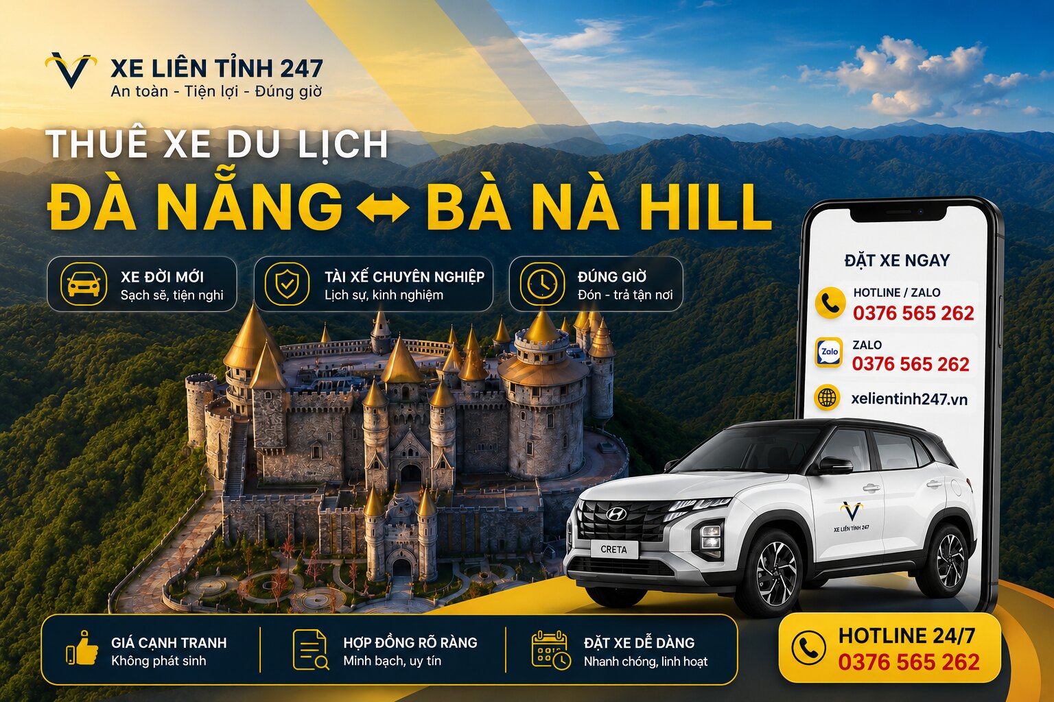 Thuê xe du lịch đi Đà Nẵng