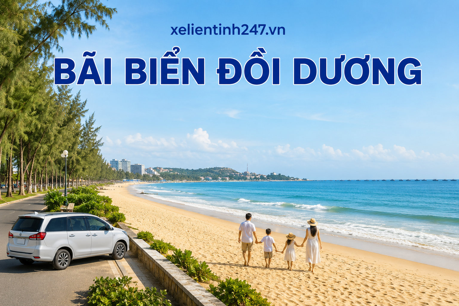 Ảnh minh họa Bãi biển Đồi Dương – điểm biển gần trung tâm Phan Thiết.