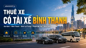 Thuê xe có tài xế Bình Thạnh TP.HCM, phục vụ phường Gia Định, Bình Thạnh, Bình Lợi Trung, Thạnh Mỹ Tây, Bình Quới