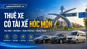 Thuê xe có tài xế Hóc Môn TP.HCM, phục vụ xã Hóc Môn, Bà Điểm, Xuân Thới Sơn, Đông Thạnh