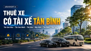 Thuê xe có tài xế Tân Bình TP.HCM, phục vụ phường Tân Sơn Hòa, Tân Sơn Nhất, Tân Hòa, Bảy Hiền, Tân Bình, Tân Sơn